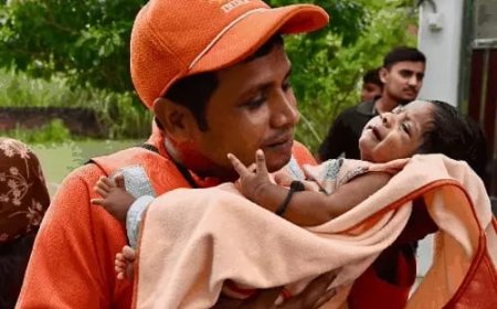 पांडु नदी के उफान में NDRF का ‘अपनों’ जैसा साथ, मासूम को गोद में लेकर दुलारा; बुजुर्गों को दिया कंधों का सहारा