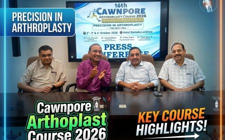 यूपी आर्थोप्लास्टी सोसाइटी का 16वां कानपुर आर्थोप्लास्टी कोर्स-2026 कल से लखनऊ में, रोबोटिक सर्जरी और AI पर रहेगा जोर