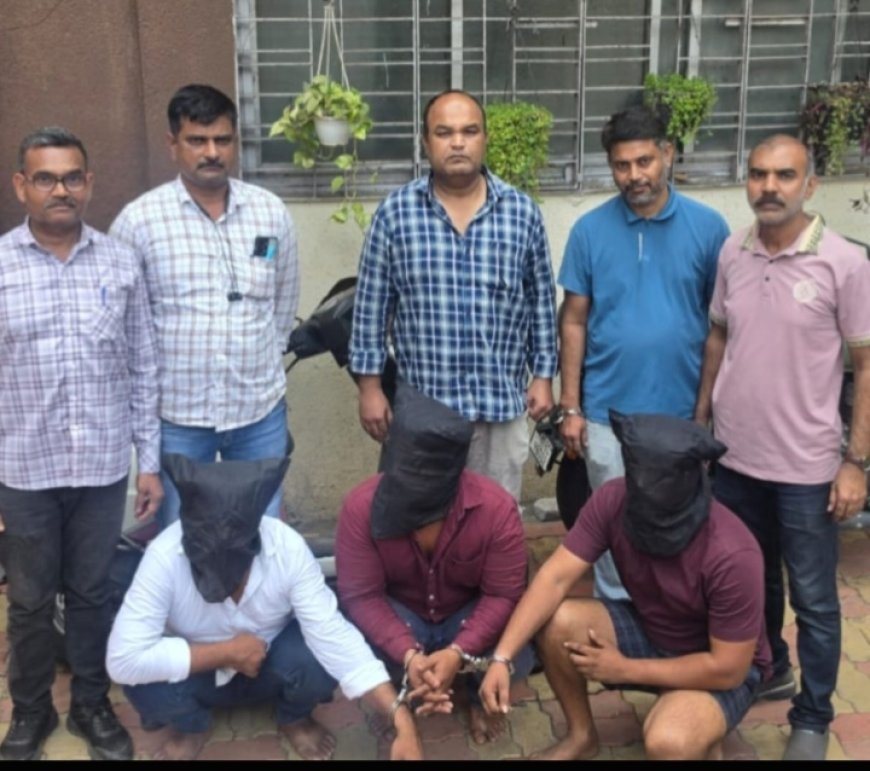 हत्या करने वाले 3 आरोपी 1.028 किलो  एमडी  ड्रग के साथ गिरफ्तार।