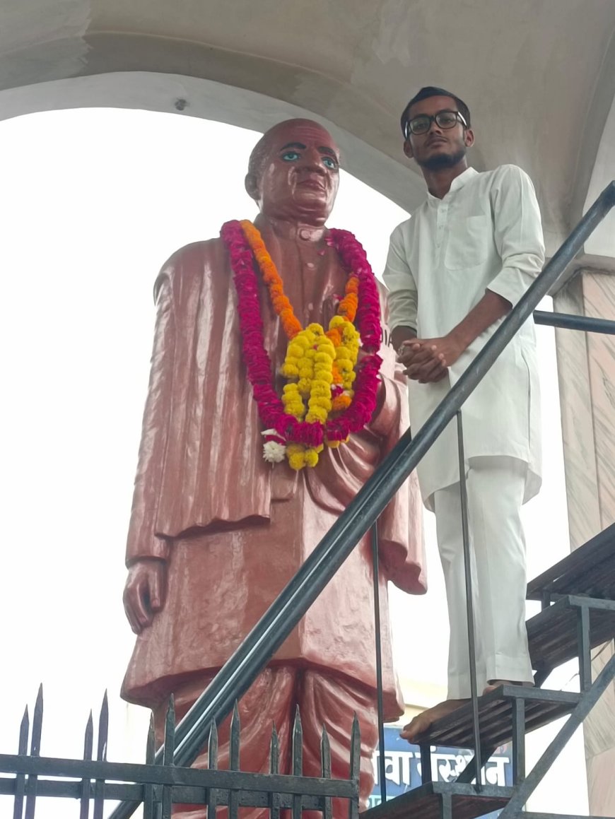 कानपुर: सरदार पटेल की 151वीं जयंती पर NSUI ने किया माल्यार्पण, कार्तिकेय सिंह बोले- सरदार कांग्रेस के थे, कांग्रेस के हैं